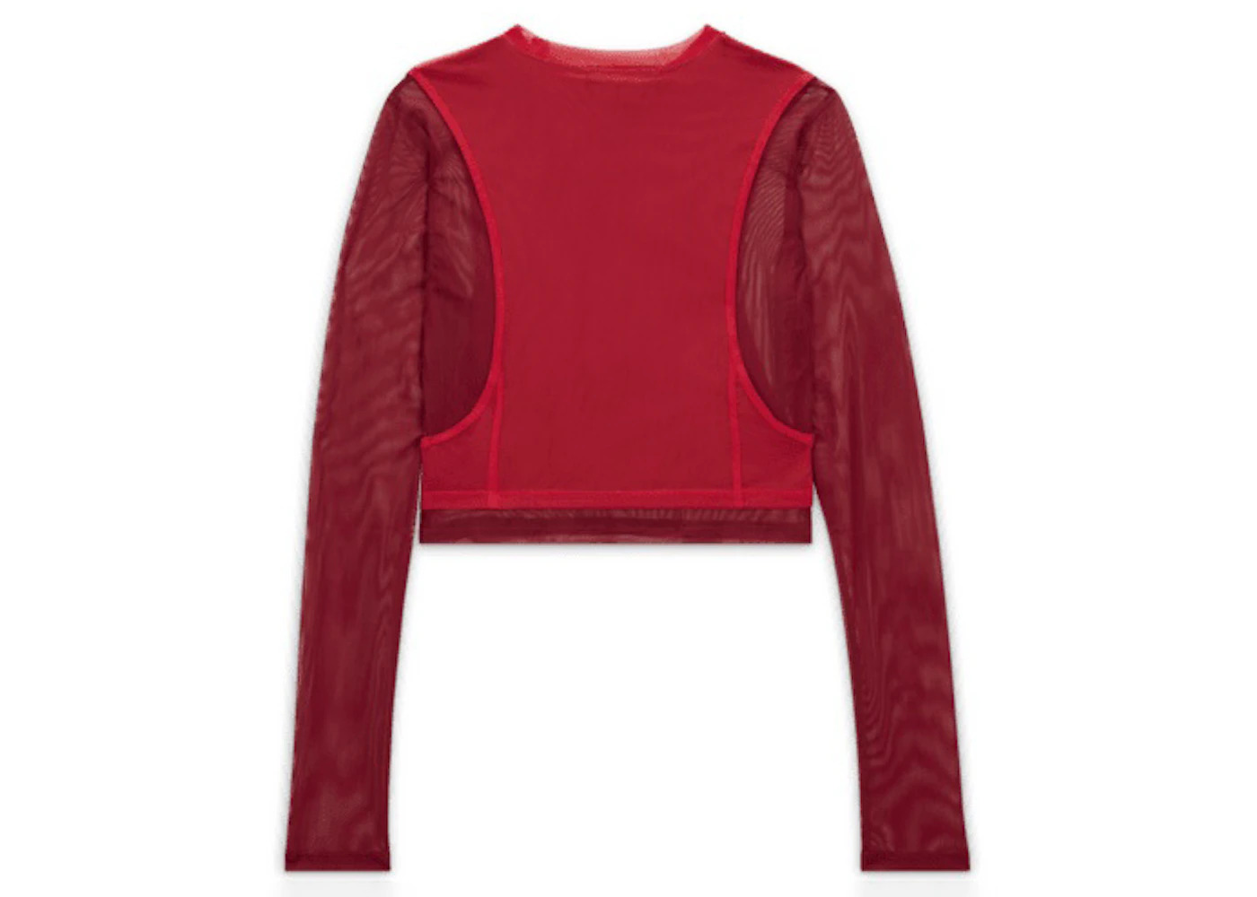 Jordan x Teyana Taylor Women's Long-Sleeve Mesh Top Gym Red/Team Red - 2