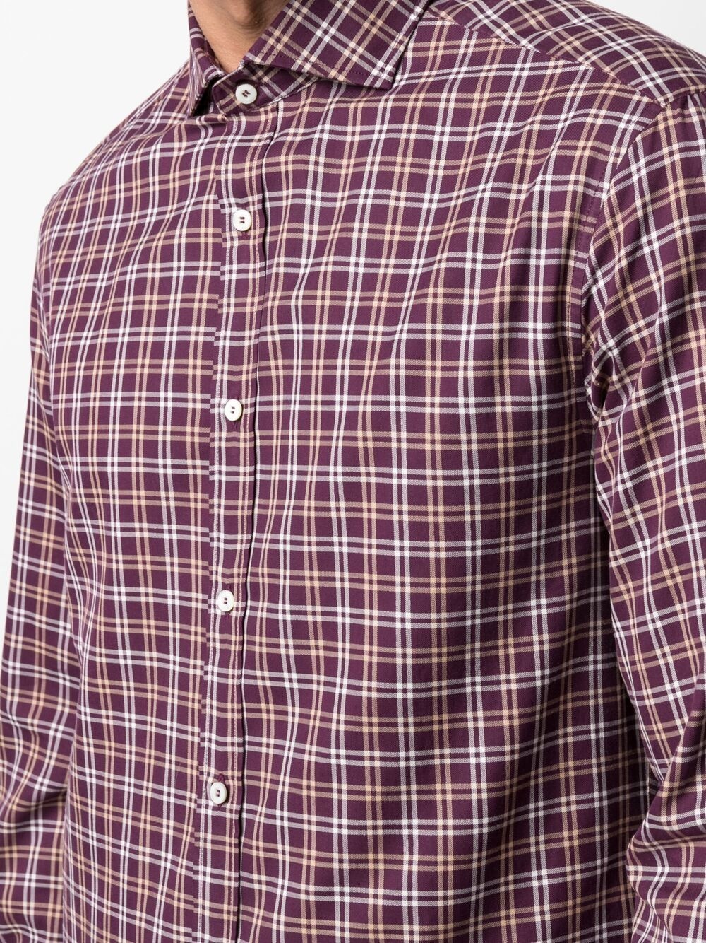 checked cotton shirt - 5