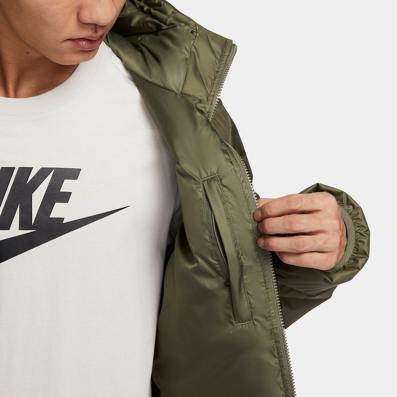 Nike Nike Sportswear Therma-FIT Repel Hooded Puffer Classic Jacket 'Green' FZ1103-222 outlook