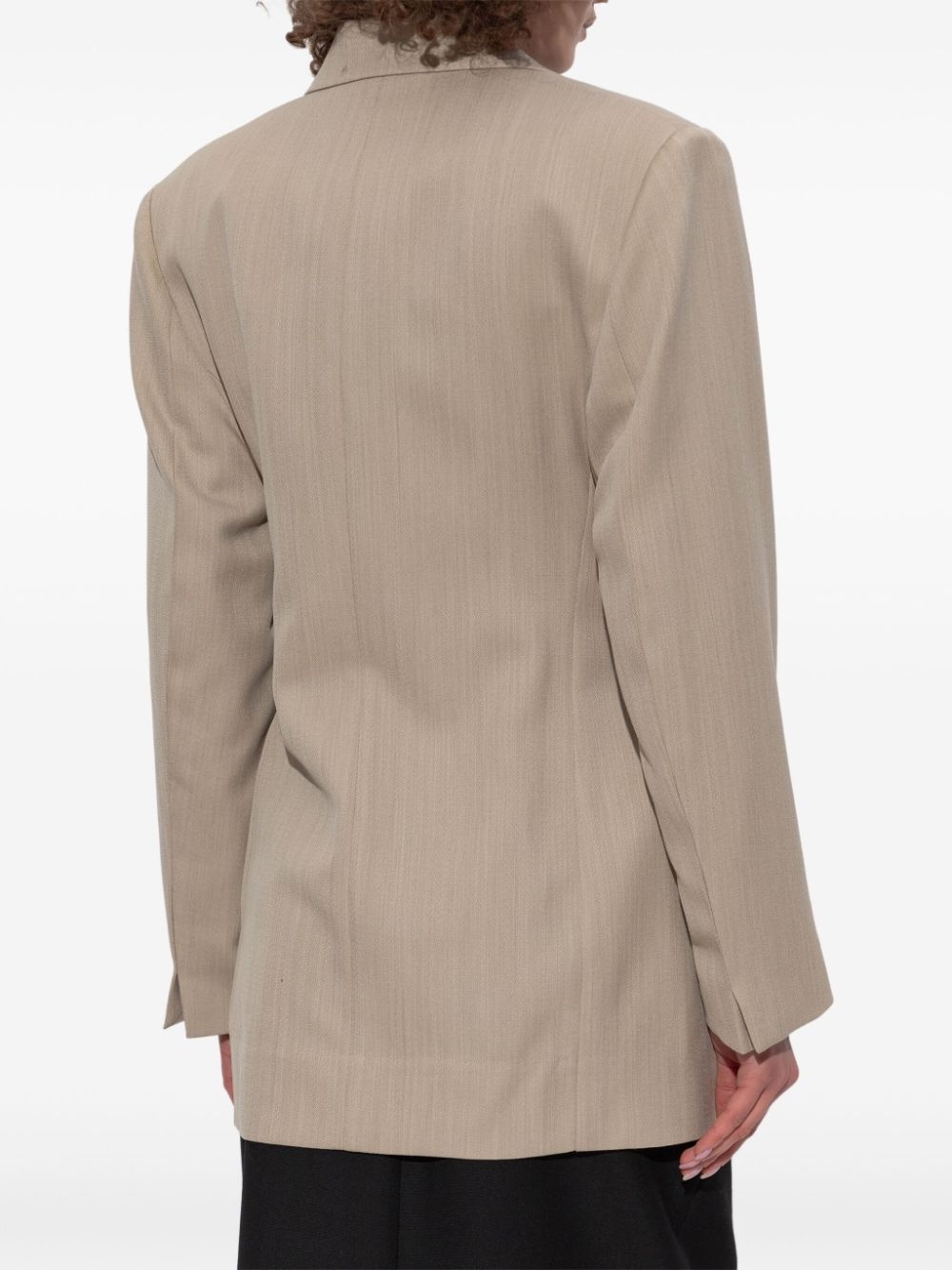 tied waist blazer - 4