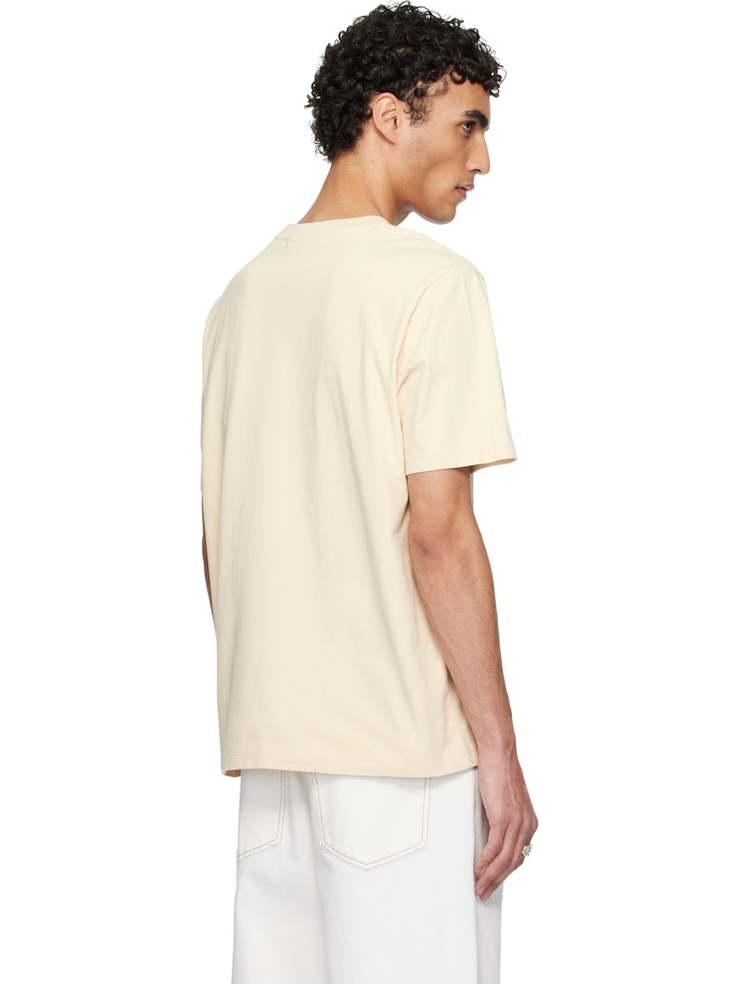 Beige Crafted Profile Fox Comfort T-shirt - 3