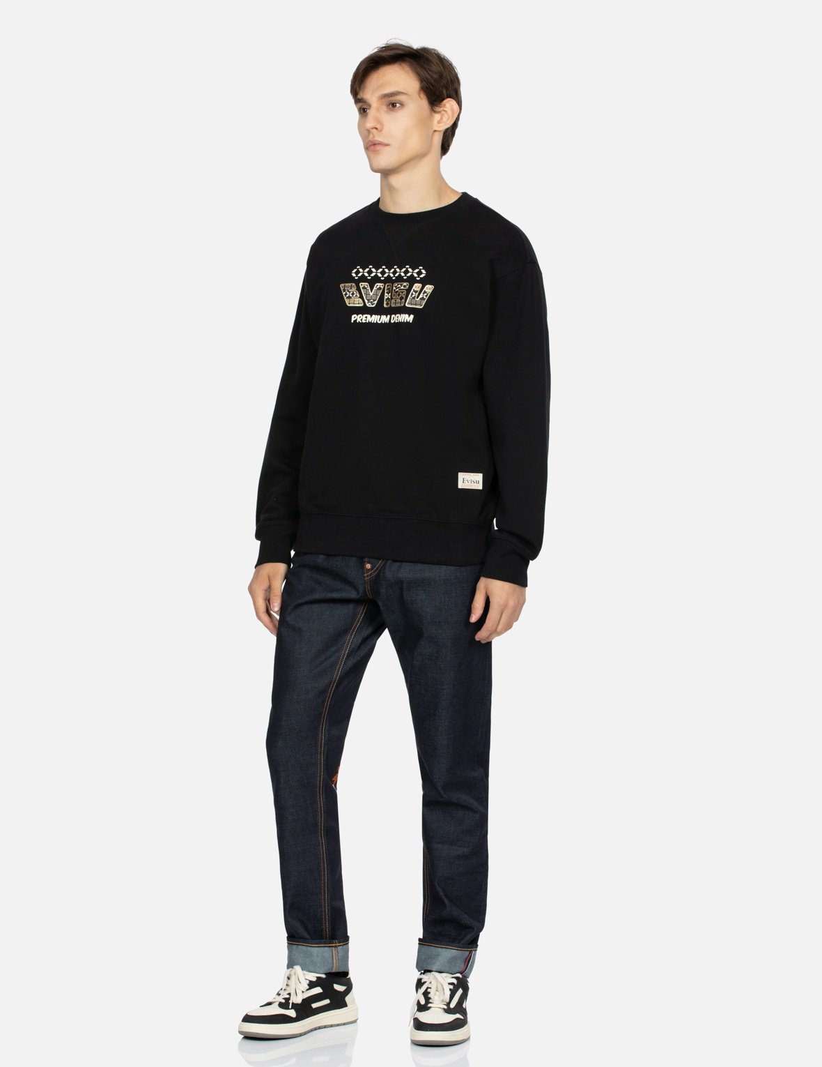 KUMADORI DARUMA DAICOCK PRINT RELAX FIT SWEATSHIRT - 4