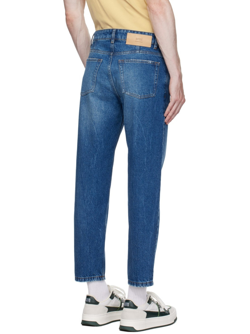 Blue Tapered Fit Jeans 3