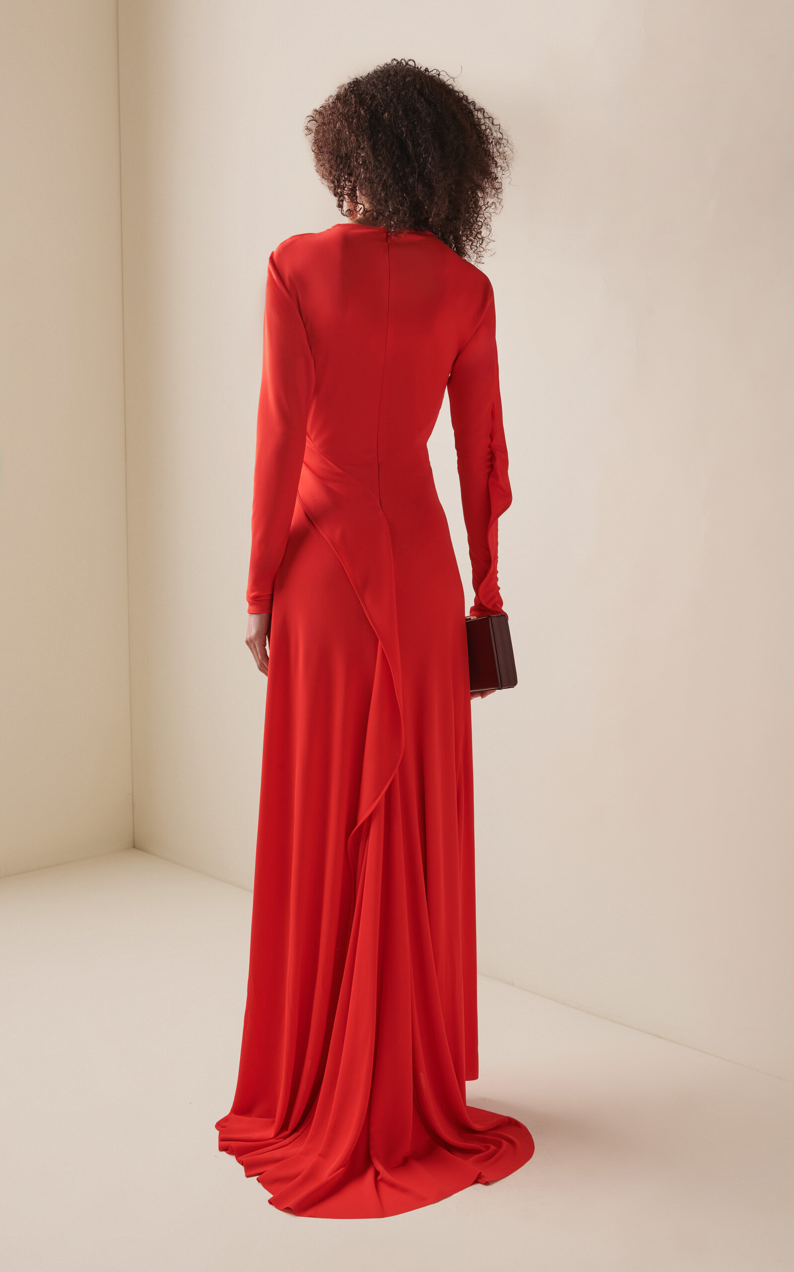 Draped Jersey Gown red - 4