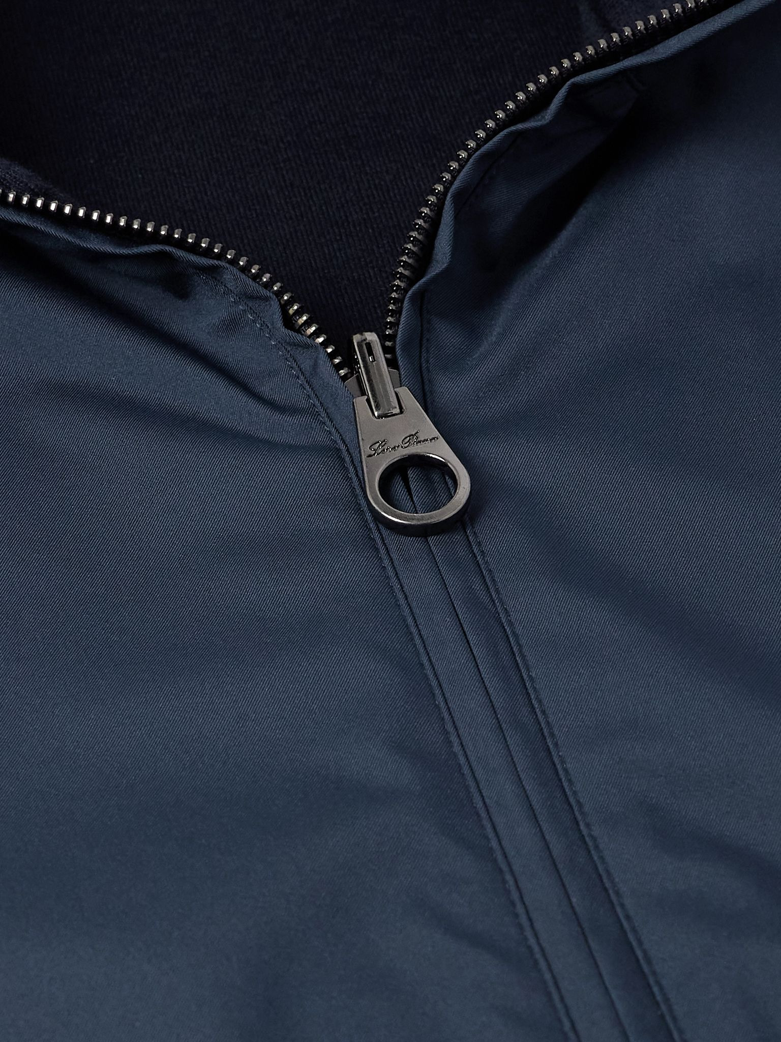Reversible Windmate® Storm System® Nylon and Cashmere Blouson Jacket Navy - 4