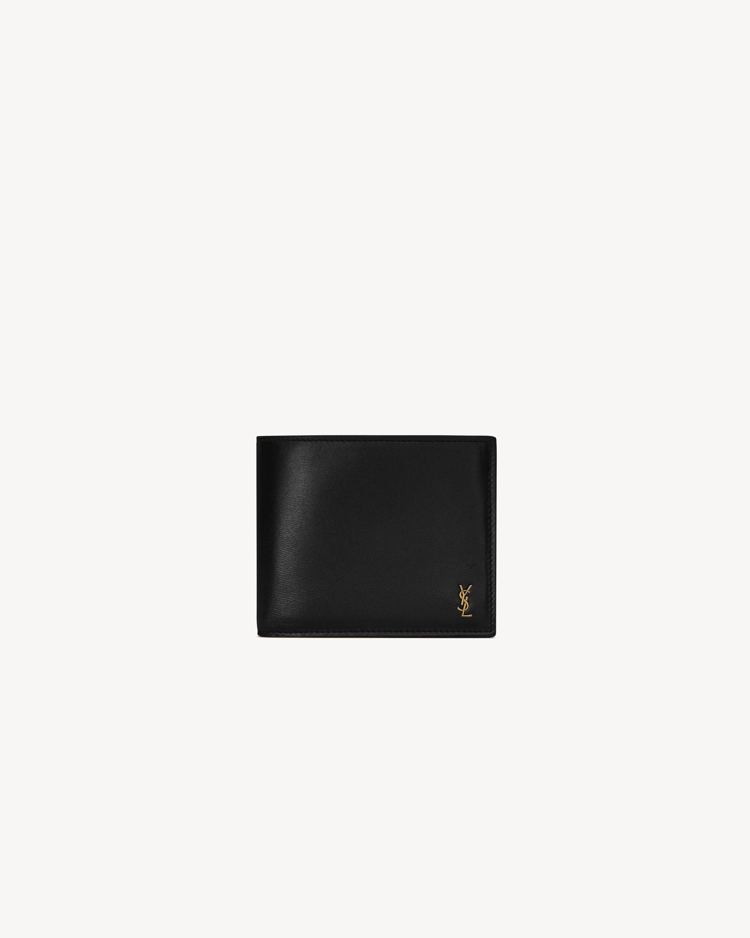 TINY CASSANDRE EAST/WEST WALLET IN SHINY LEATHER - 1