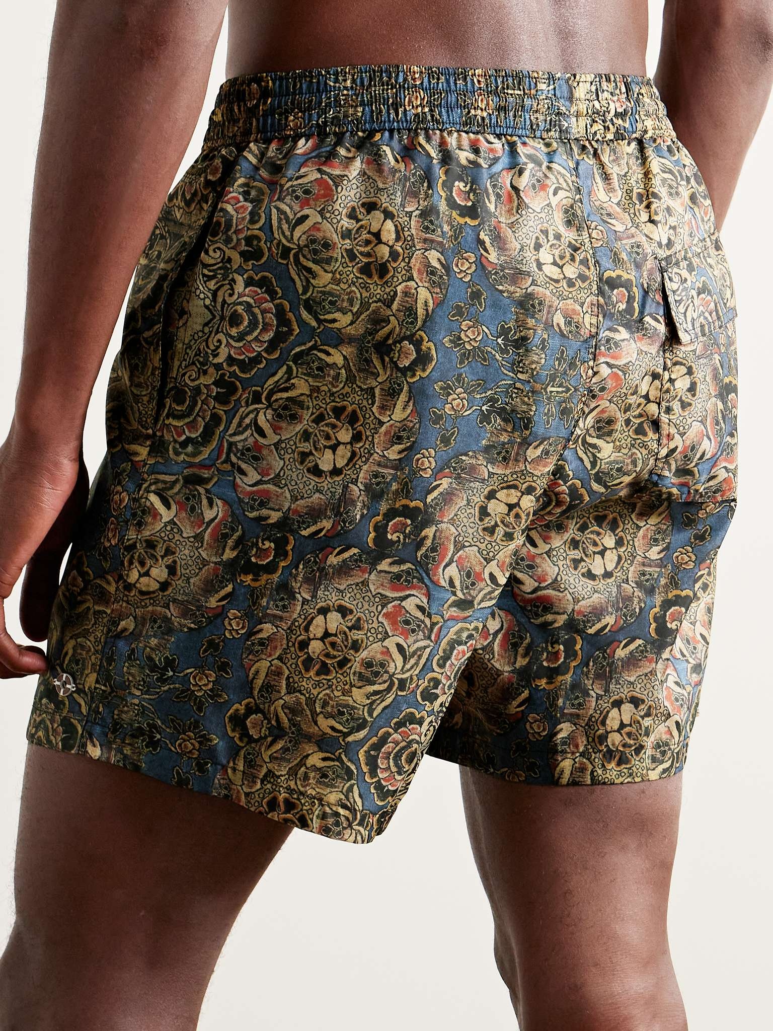 Tapestry Bloom Straight-Leg Mid-Length Floral-Print Swim Shorts - 3
