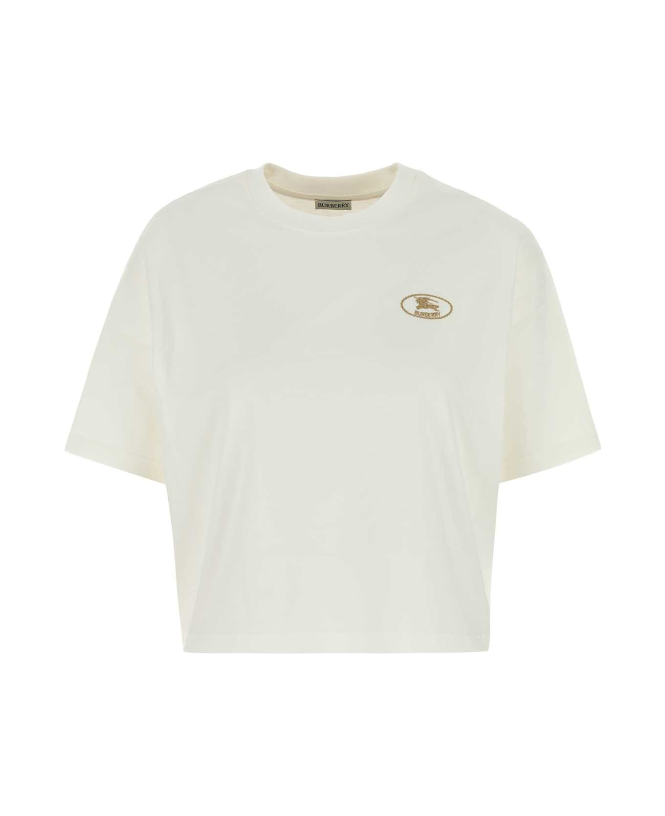 White Cotton T-shirt - 1