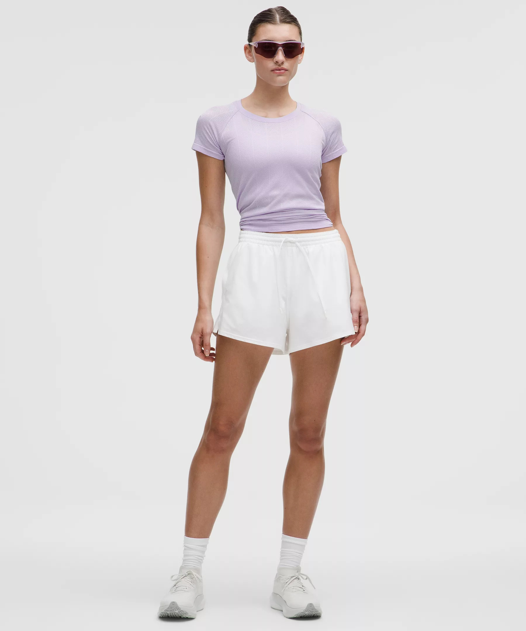 Swiftly Pointelle Short-Sleeve Shirt *Hip Length - 2