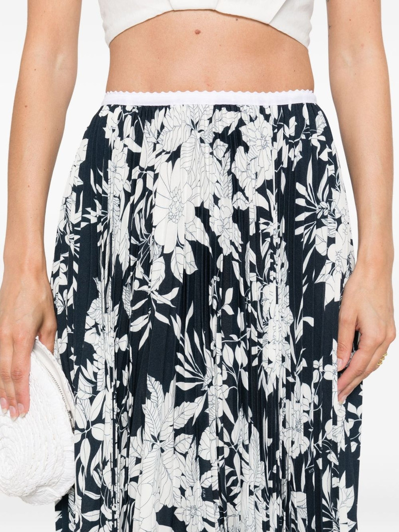 pleated floral-print midi skirt 5