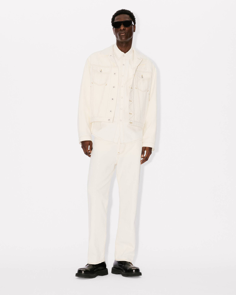 'KENZO Creations' cropped Asagao straight jeans 5