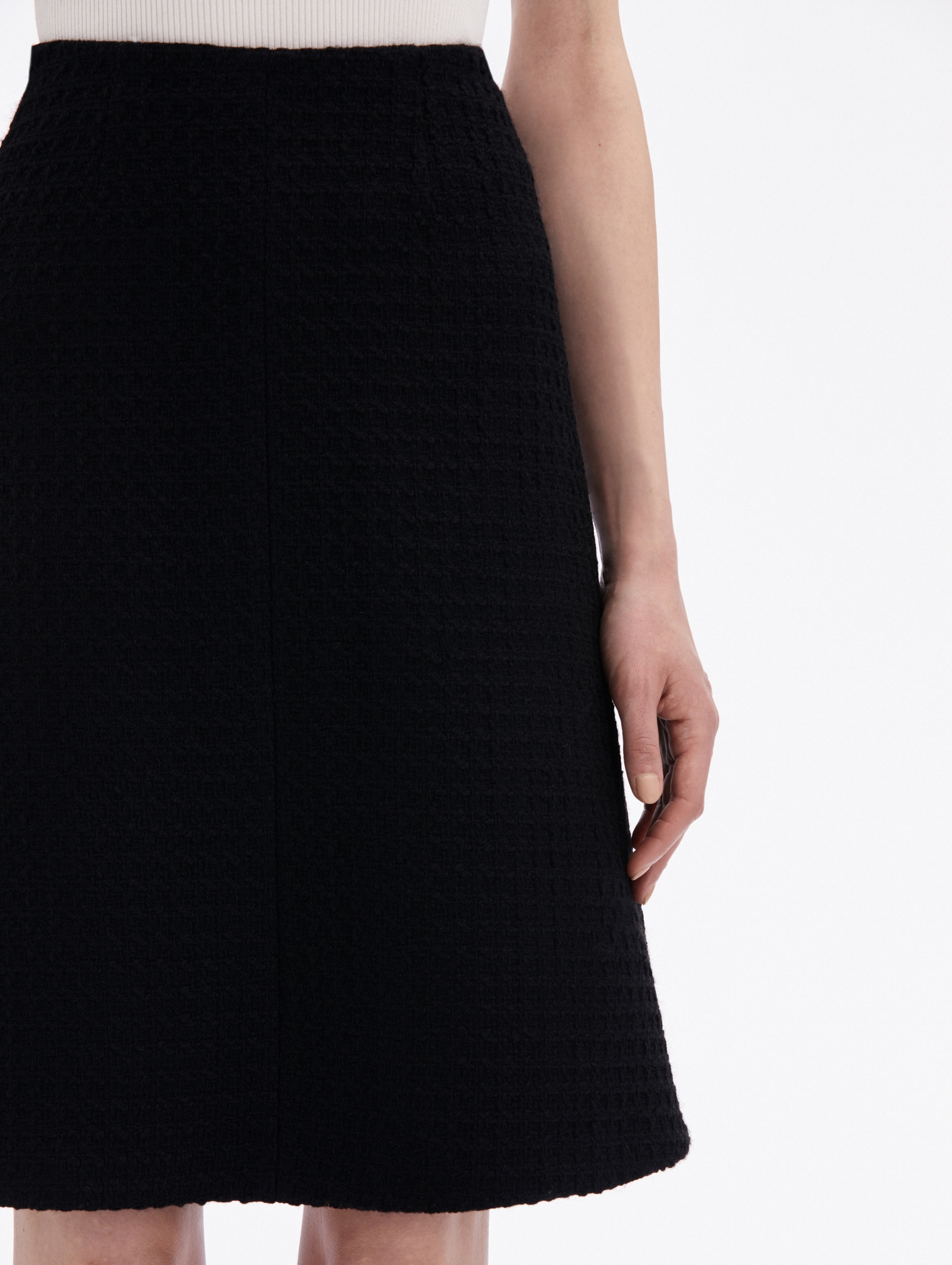 WOOL TWEED SKIRT - 5