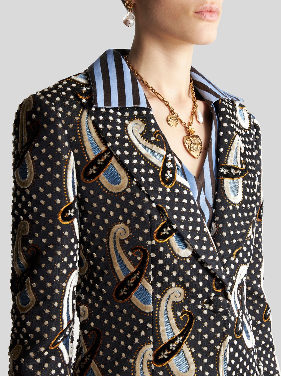 PAISLEY JACQUARD JACKET - 2
