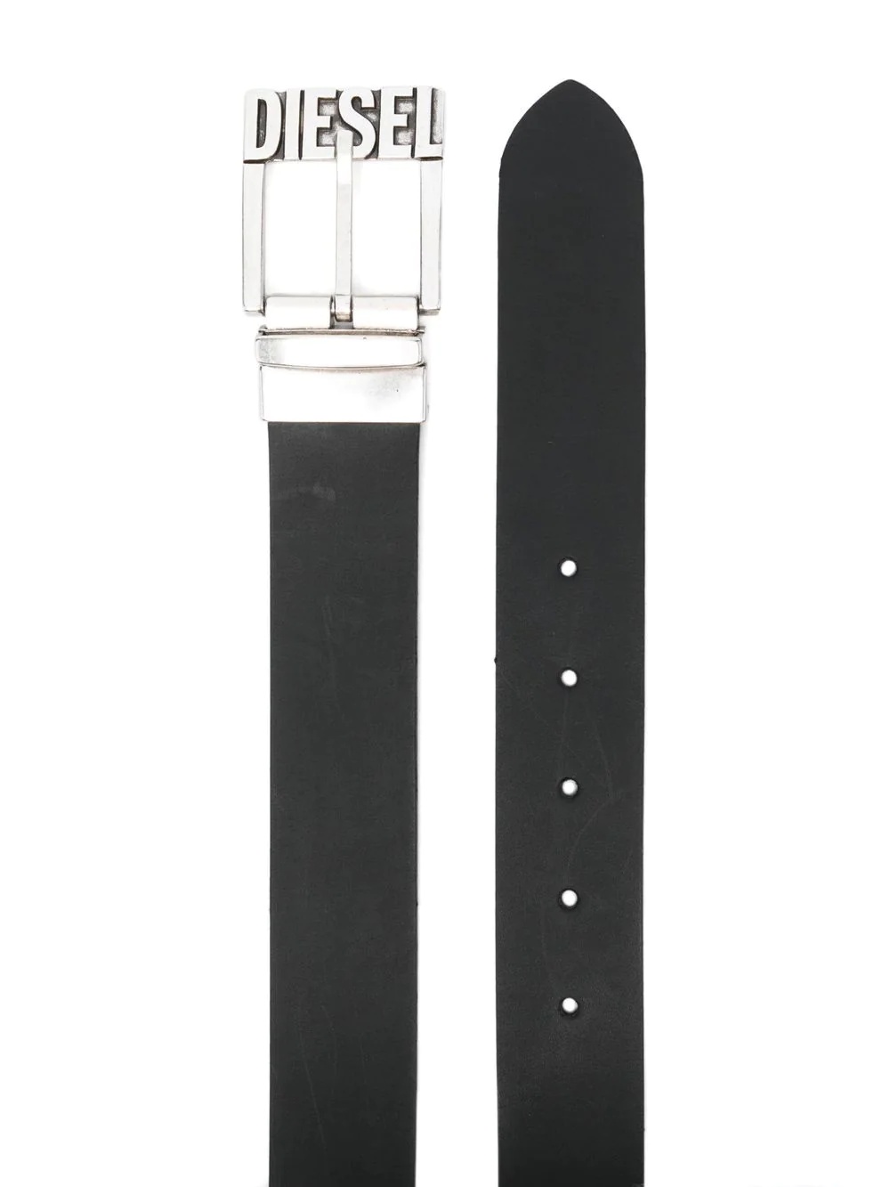 logo-buckle leather belt - 2