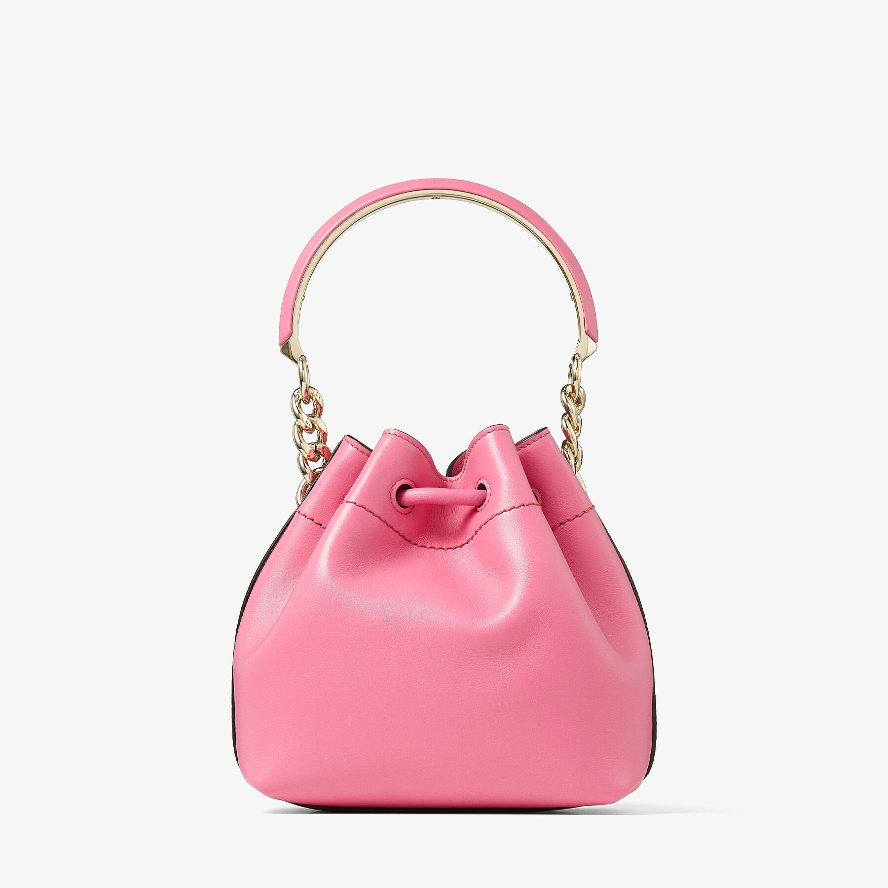 Bon Bon Bucket S
Candy Pink Leather Bucket Bag with Light Gold Hardware - 8