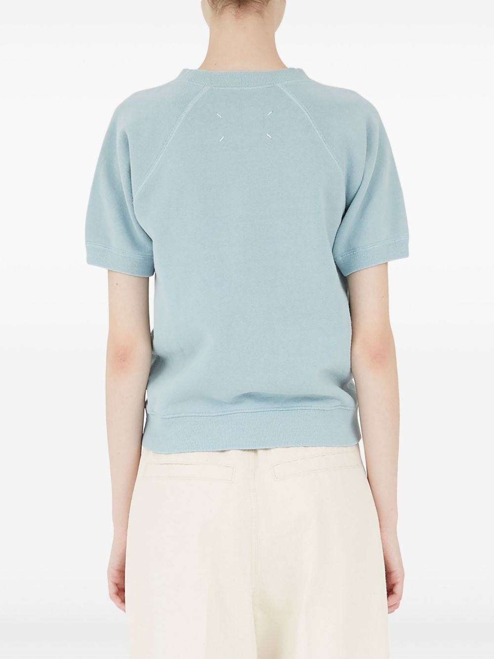 logo-print cotton sweatshirt - 5