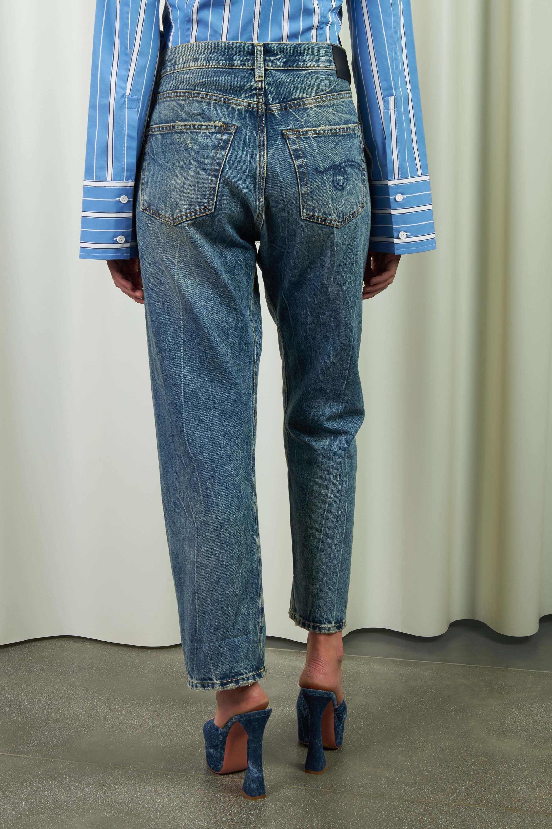 Kelly Crossover Denim Pants - 2