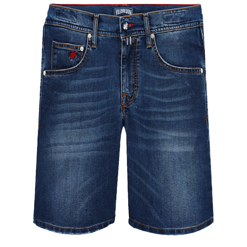 Men 5-Pockets Denim Bermuda Neo Medusa 1
