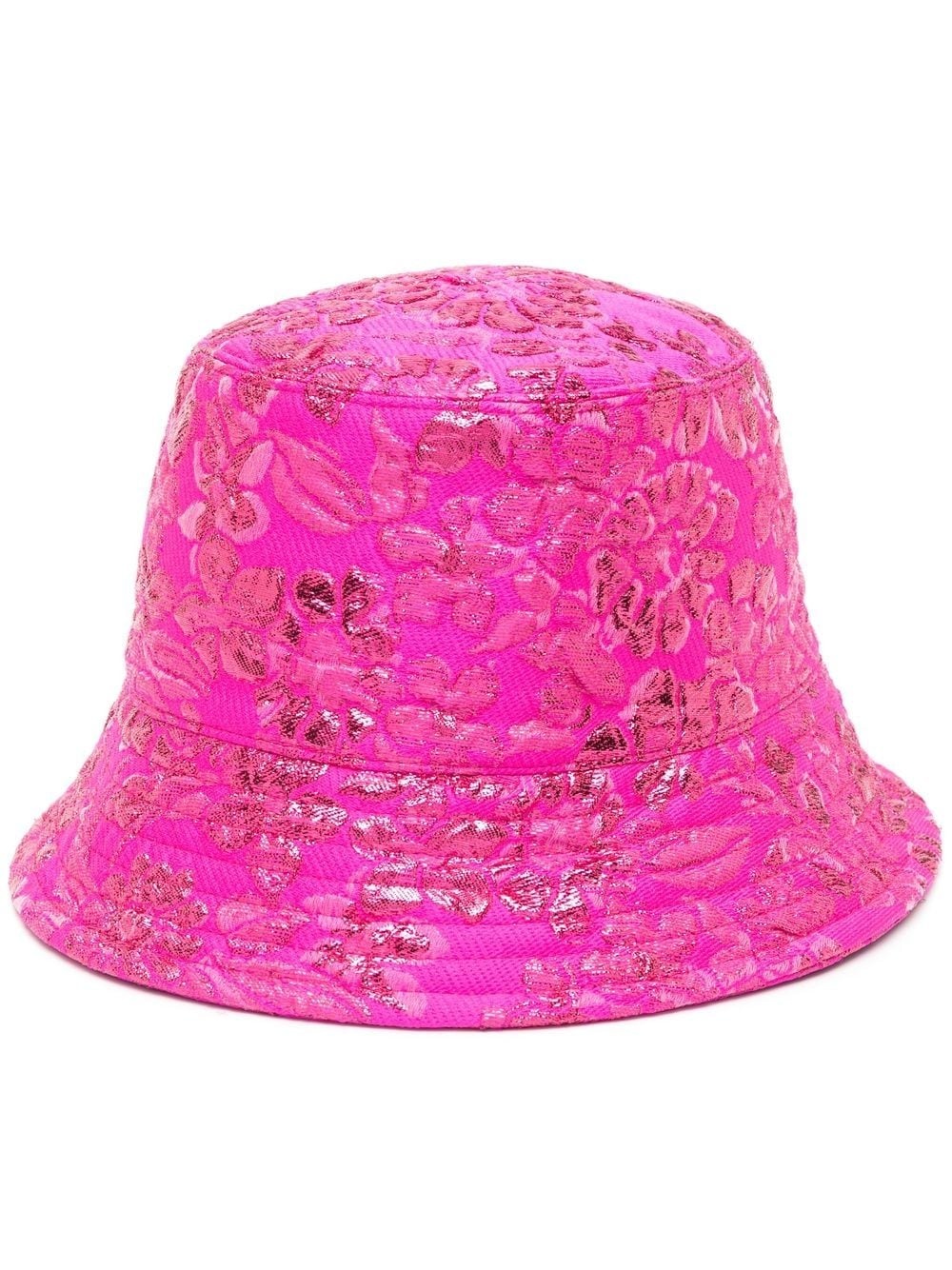 floral-jacquard bucket hat - 1