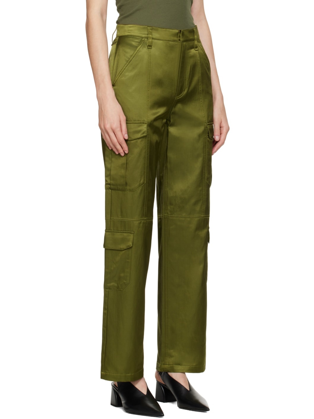 Khaki Cailyn Trousers - 2