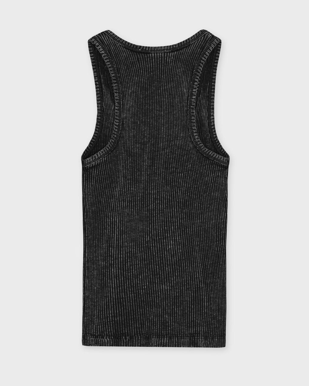 Top Heavy Rib Jersey Tank Washed black - 6
