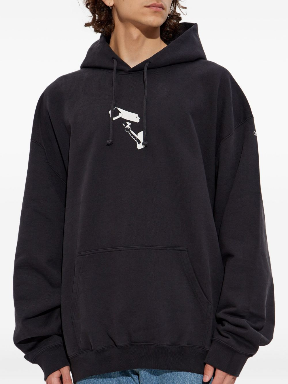 camera-print hooded sweatshirt - 2