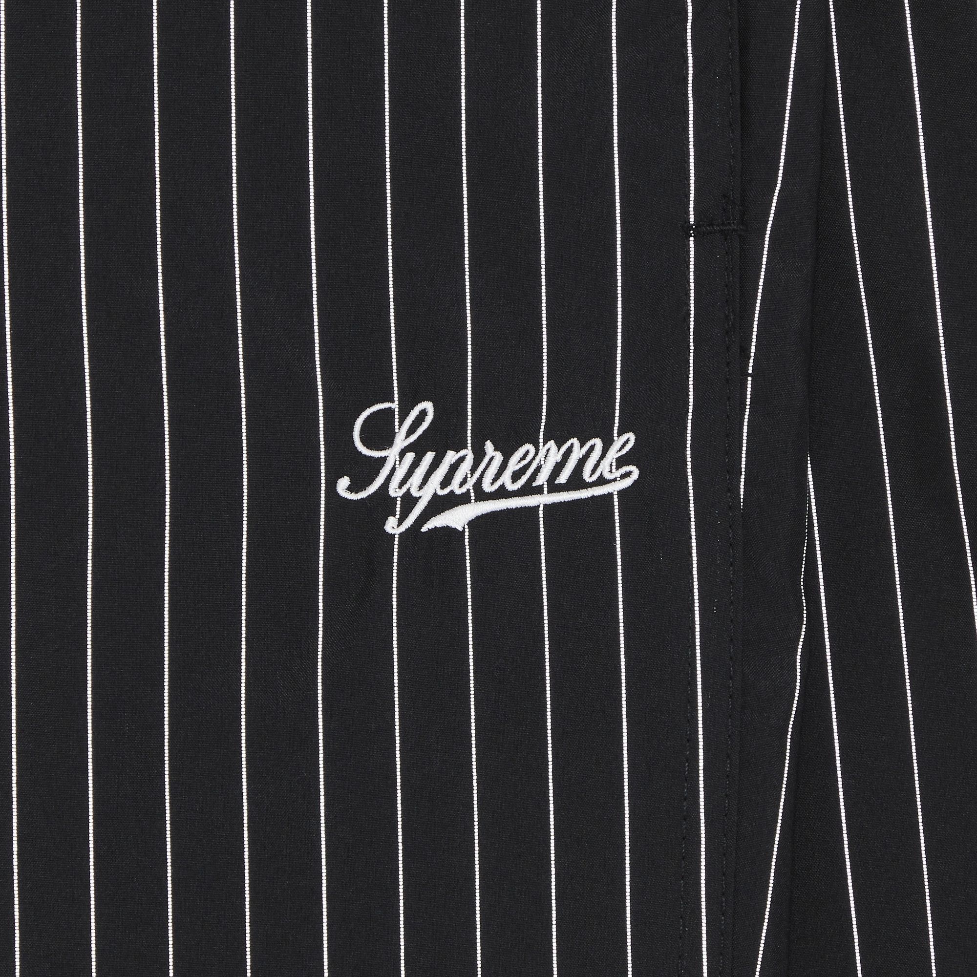 Supreme Reflective Pinstripe Track Pant 'Black' - 3