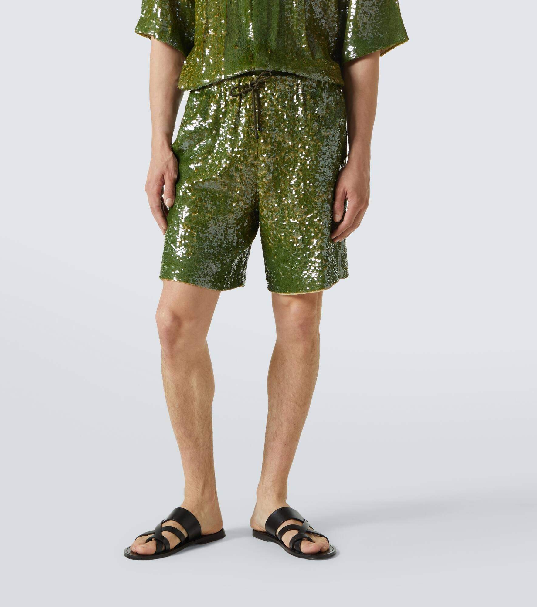 Sequined Bermuda shorts - 3