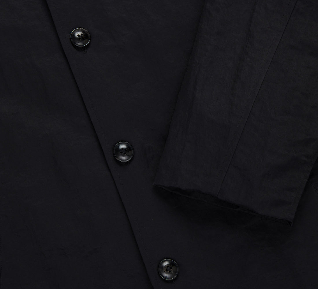 Mac Coat - Black Wrinkle Nylon - 4