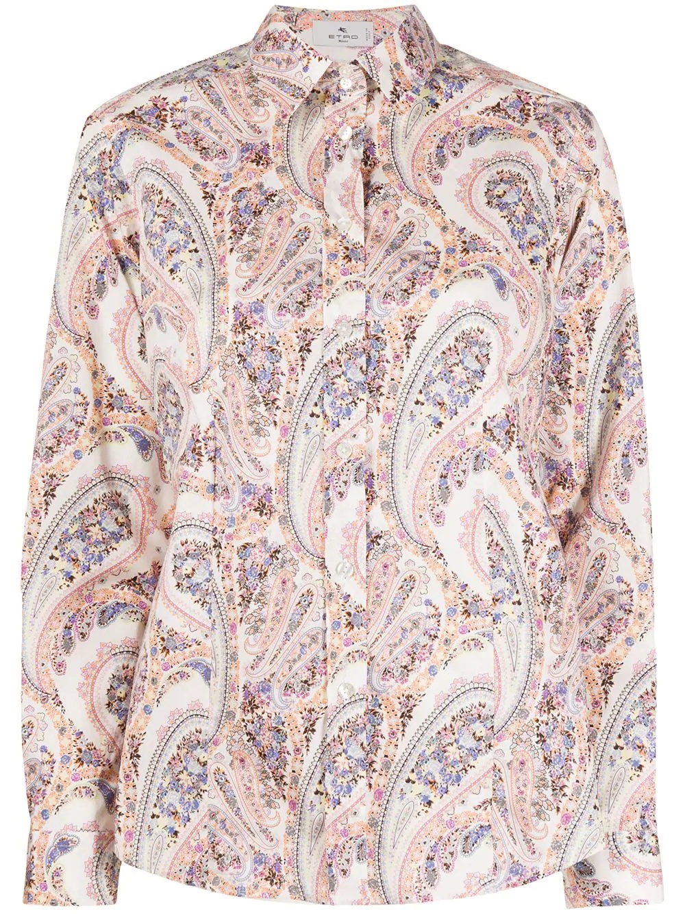 paisley print shirt - 1