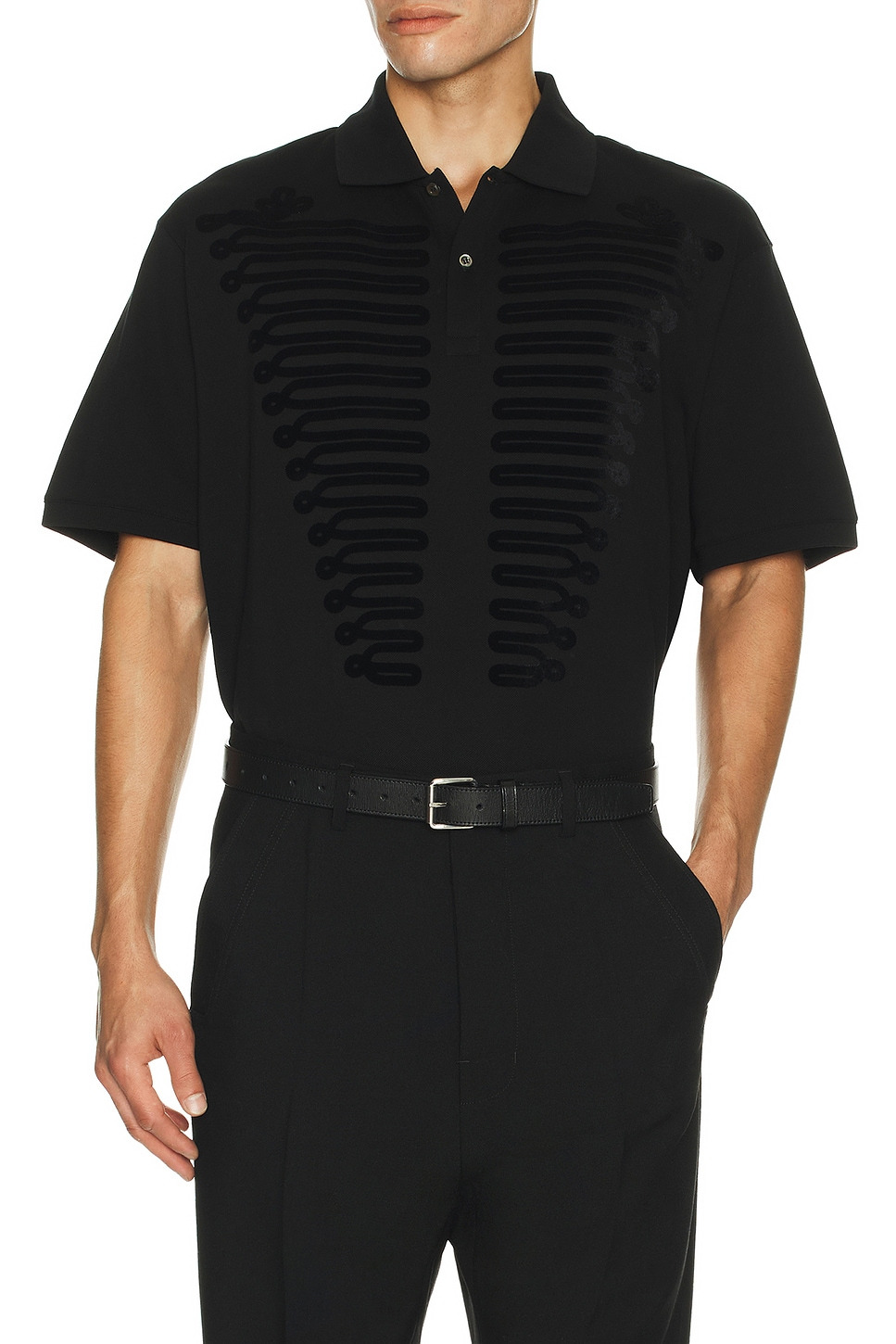 Frogging Print Polo - 4