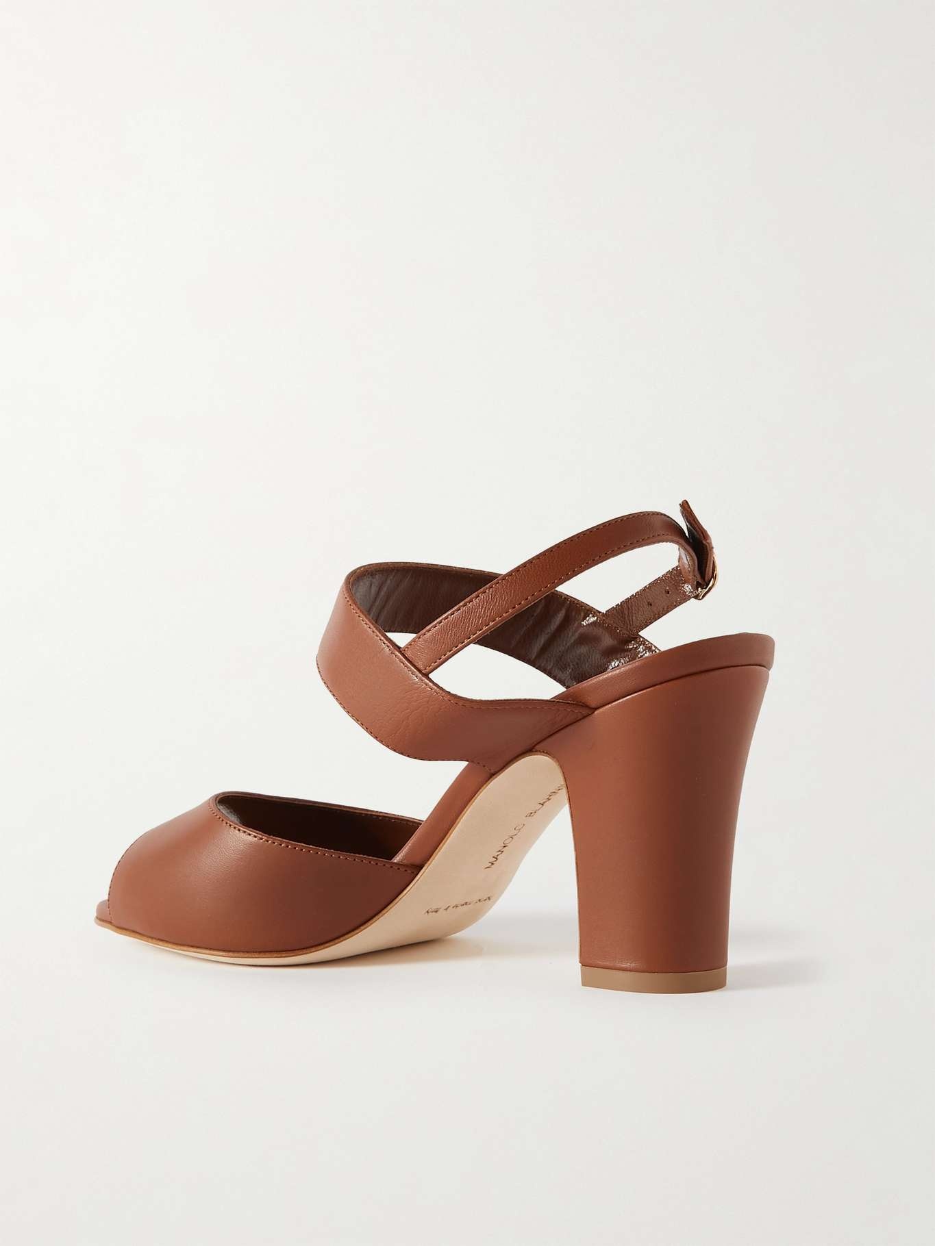 Khiko 90 leather slingback sandals - 3