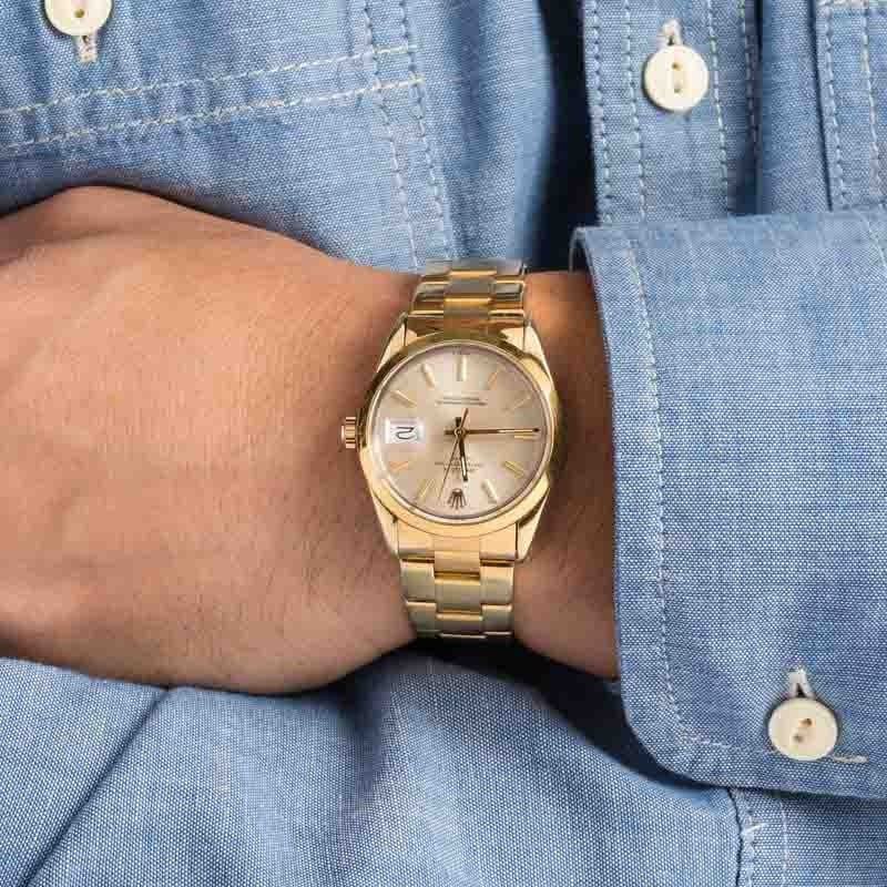 Rolex Date Ref 15505 Yellow Gold Shell - 5