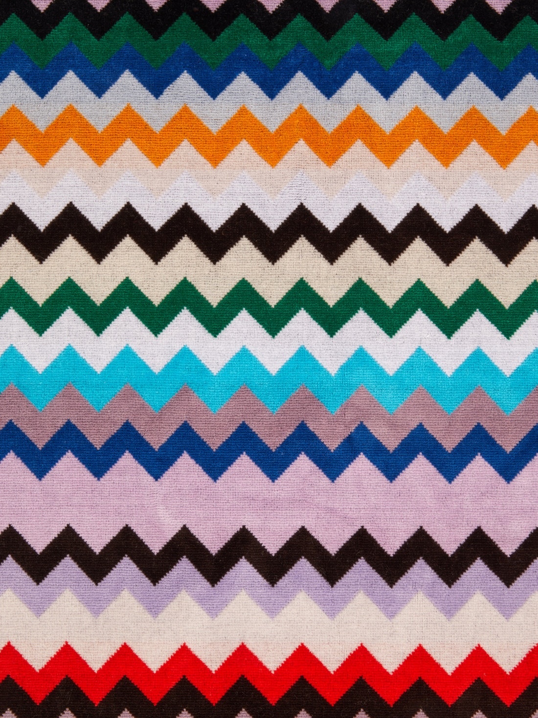 Carlie 100x180 cm chevron cotton terry beach towel - 4