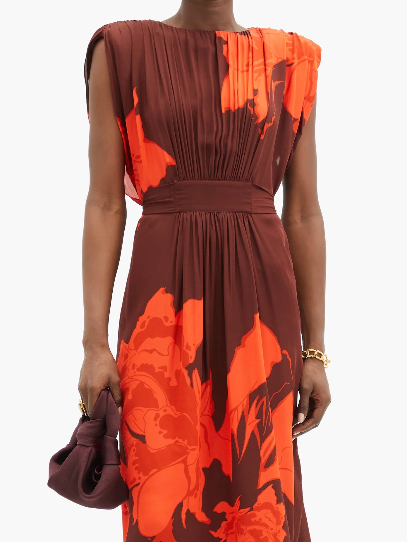 A Secret Place floral-print silk midi dress - 6