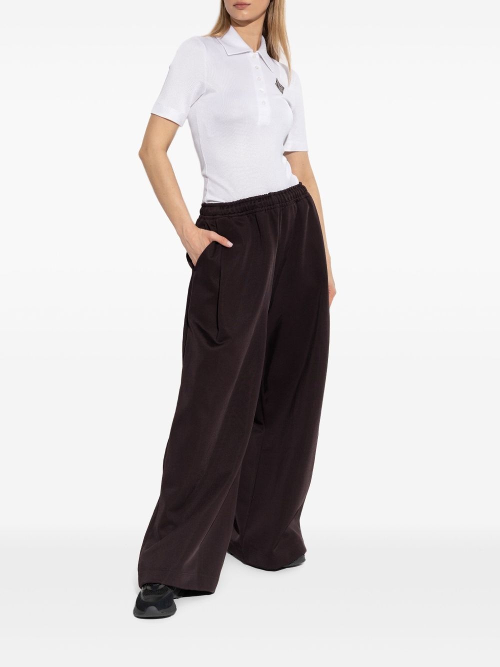 logo-embroidered trousers - 2