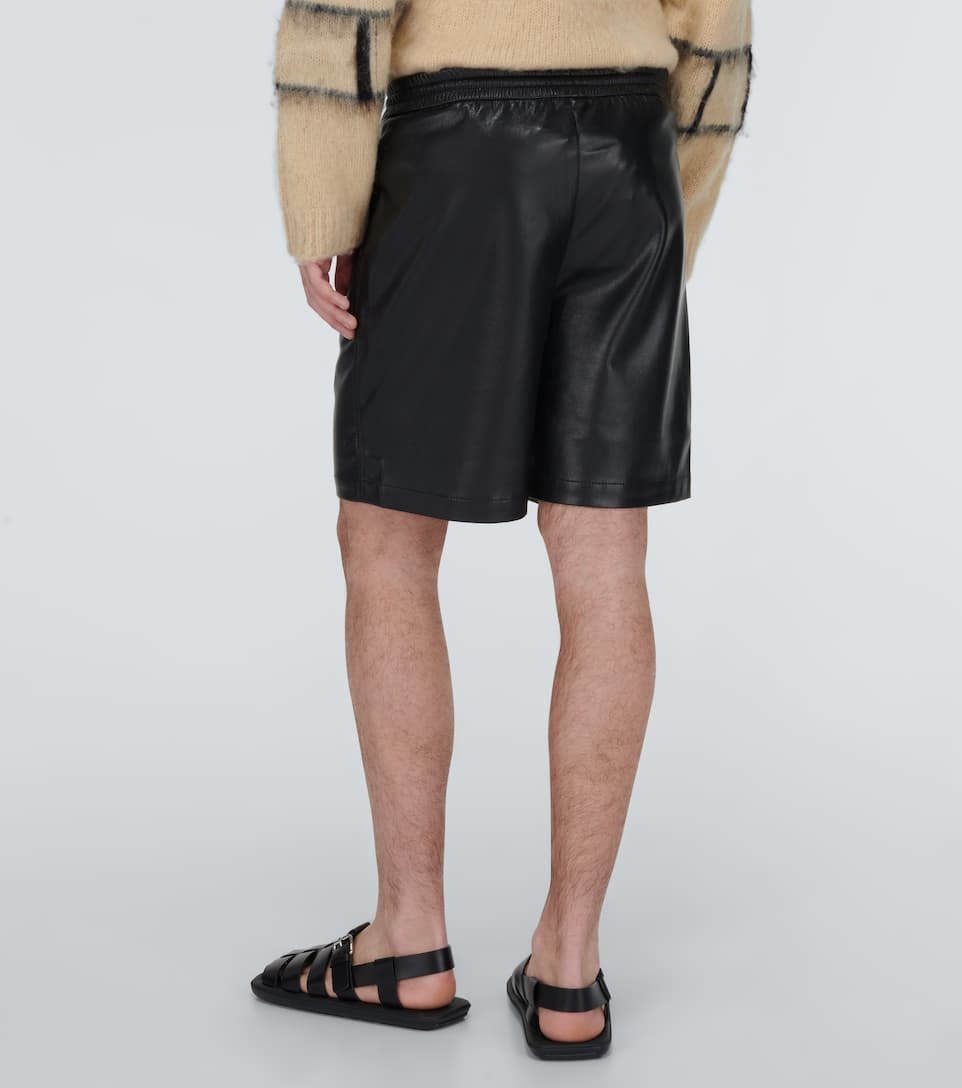 Doxxi faux-leather shorts - 4
