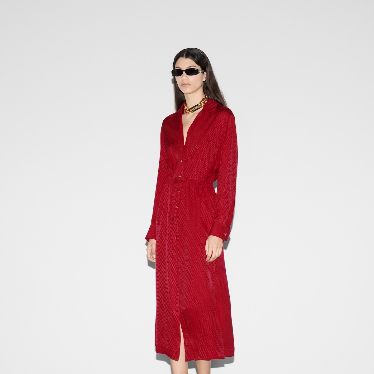 Gucci silk jacquard dress - 3