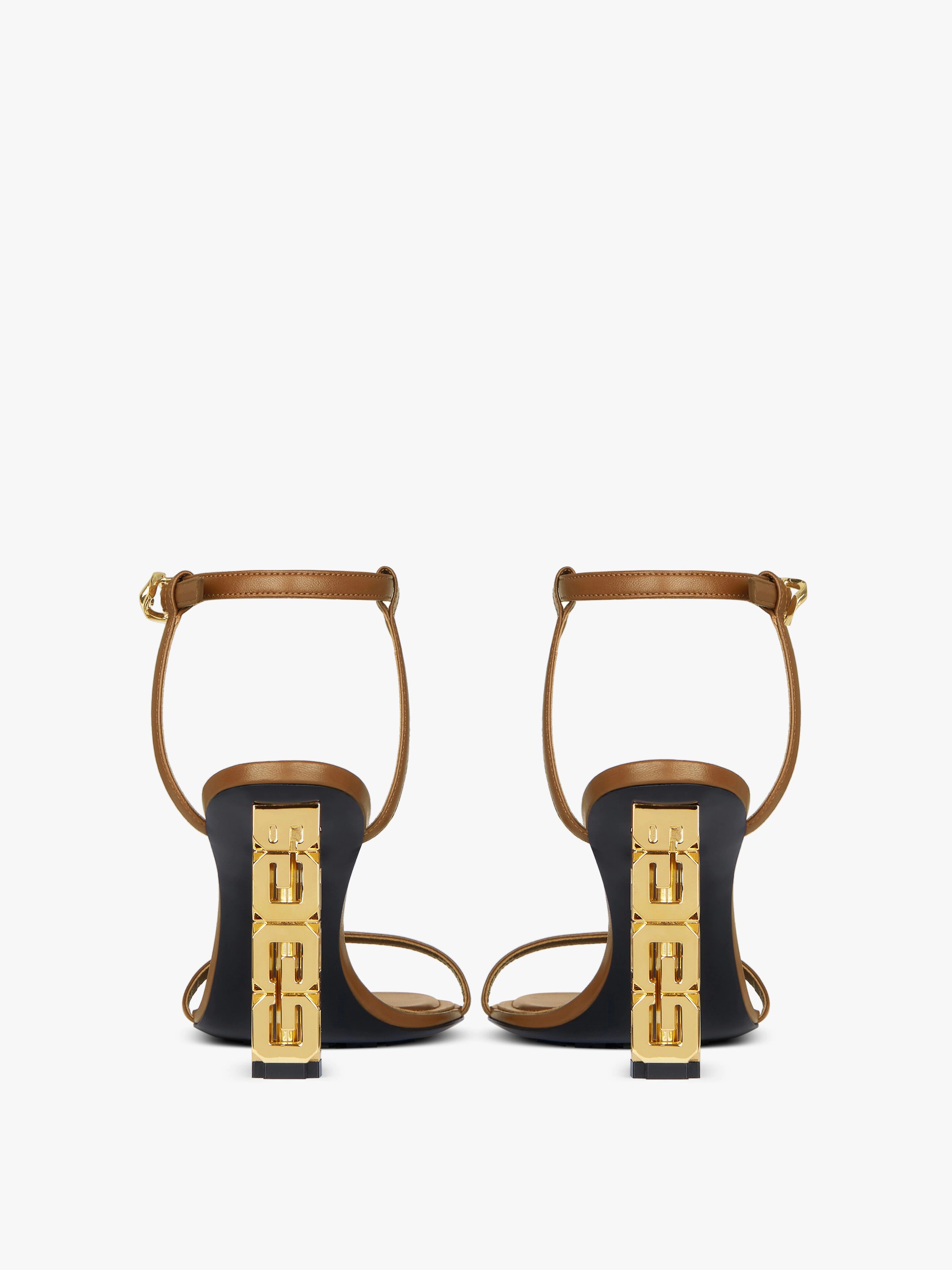 G CUBE SANDALS IN LEATHER - 6