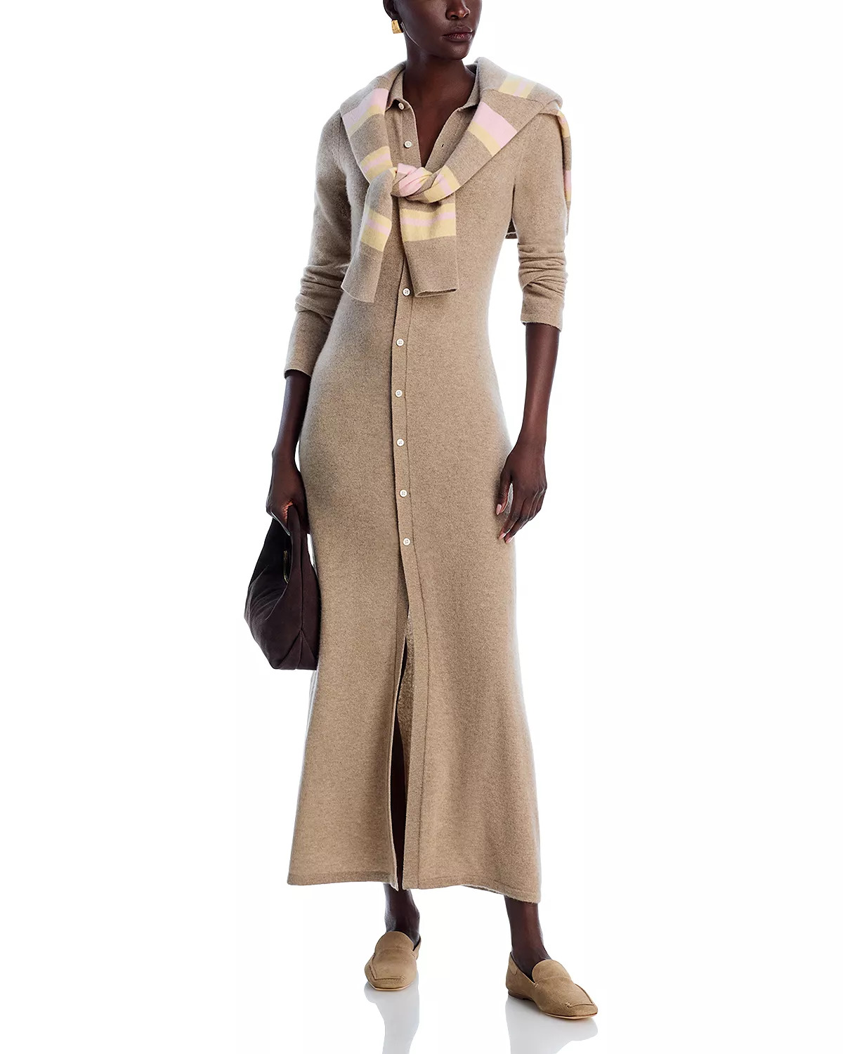 Showtime Cashmere Shirt Dress - 3