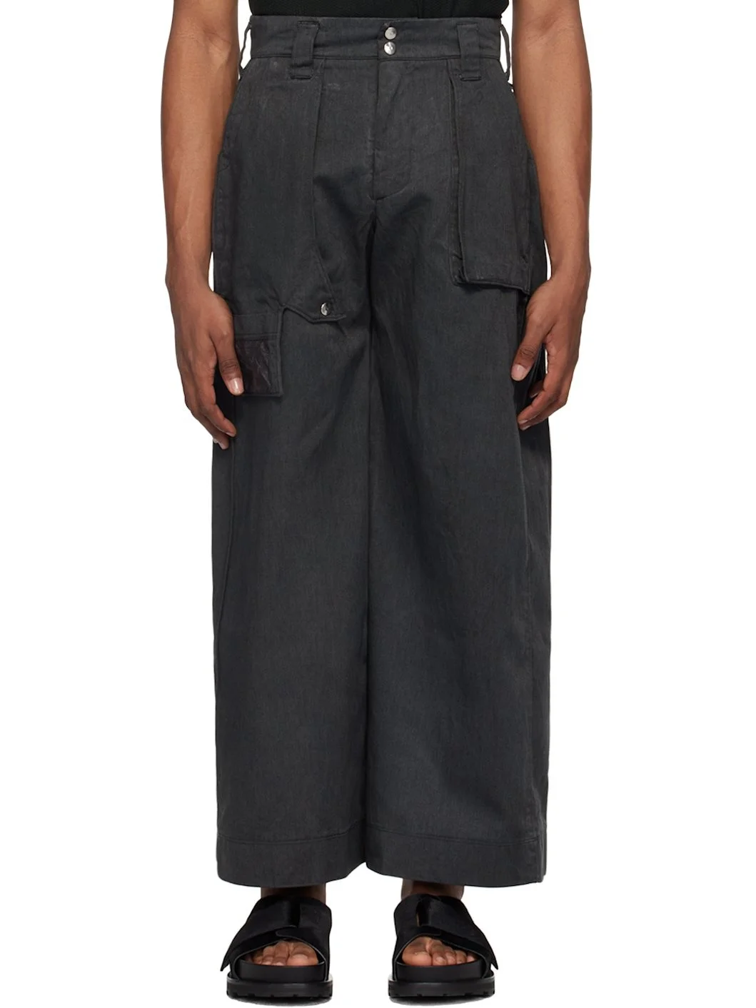 SSENSE Exclusive Gray Cargo Pants - 1