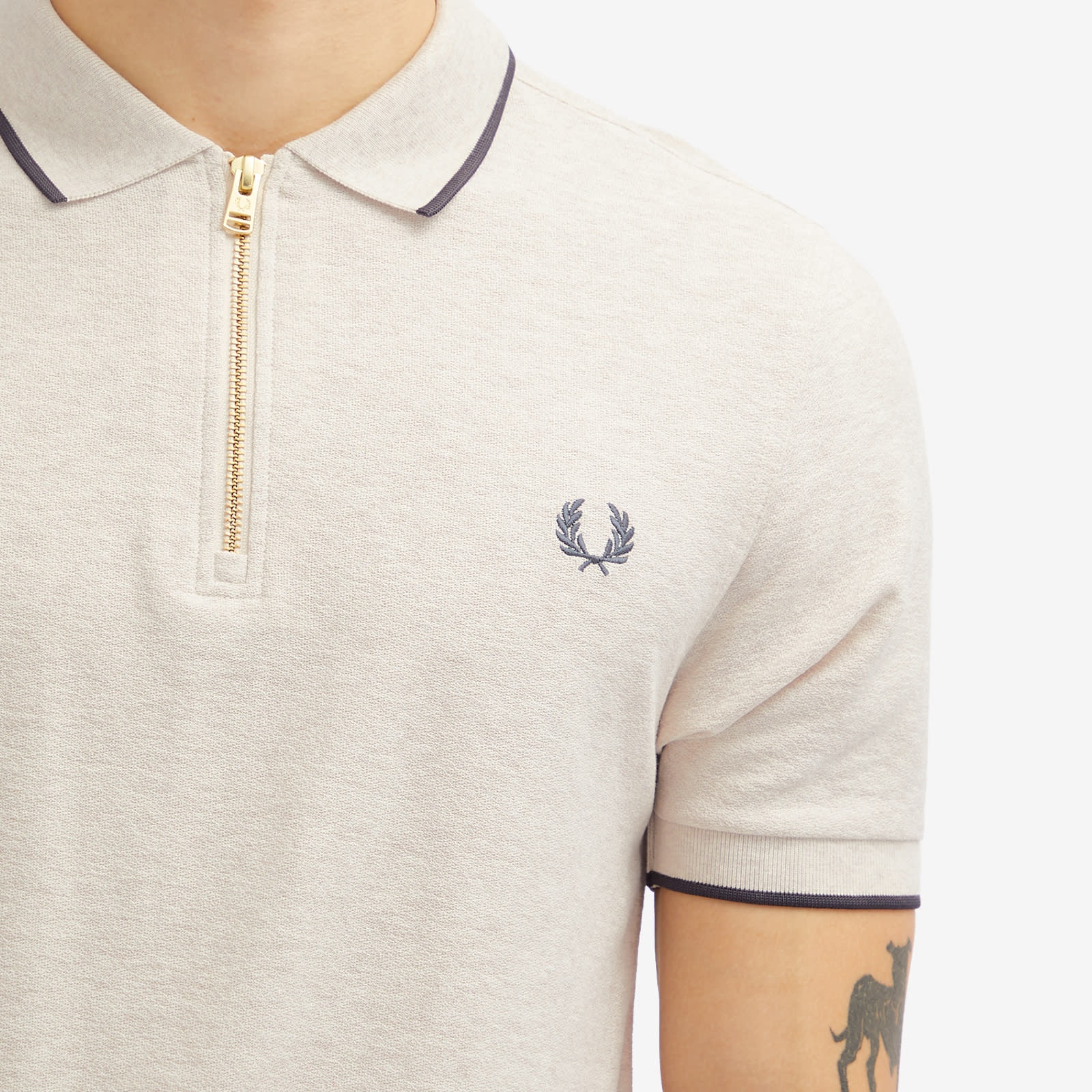 Fred Perry Pique Zip Polo - 5