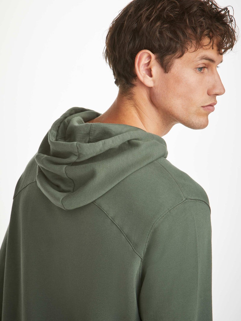 Men's Pullover Hoodie Quinn Cotton Modal Soft Green - 6