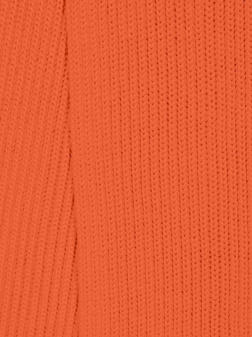 ribbed-knit wool scarf set - 2