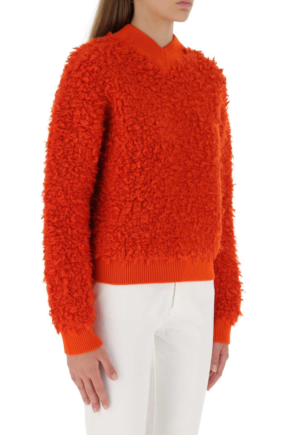 Bottega Veneta Women Red Boucle Sweater - 3