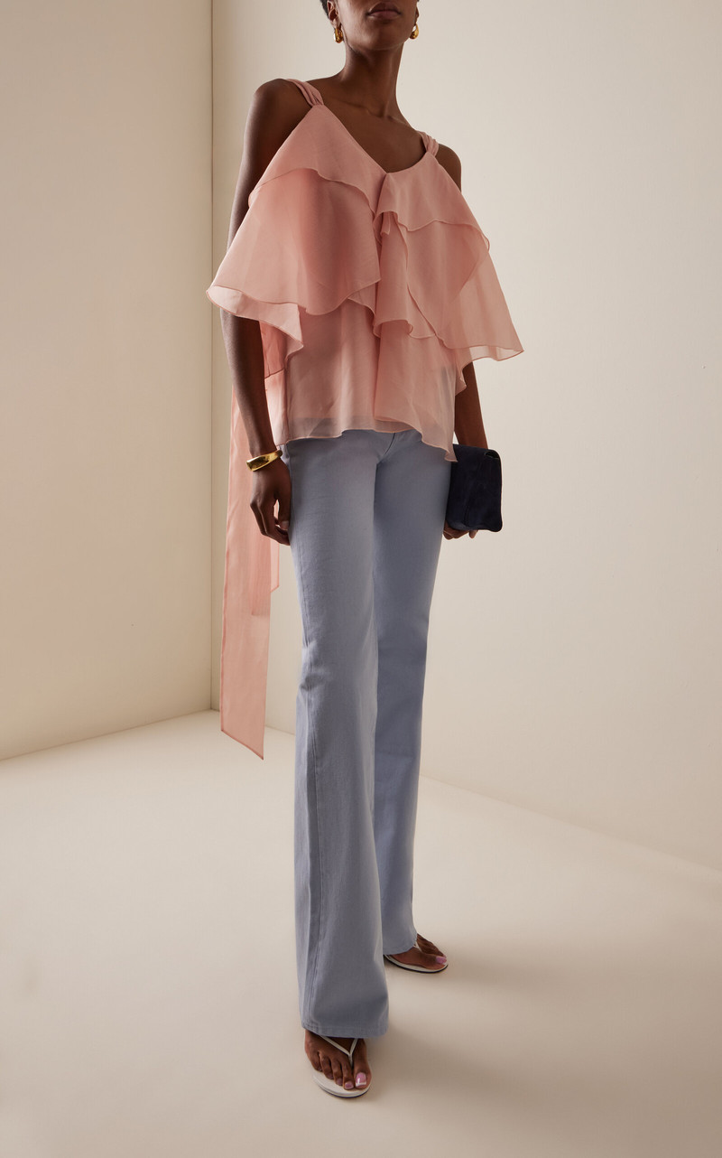 Aje. Erin Layered Top pink outlook