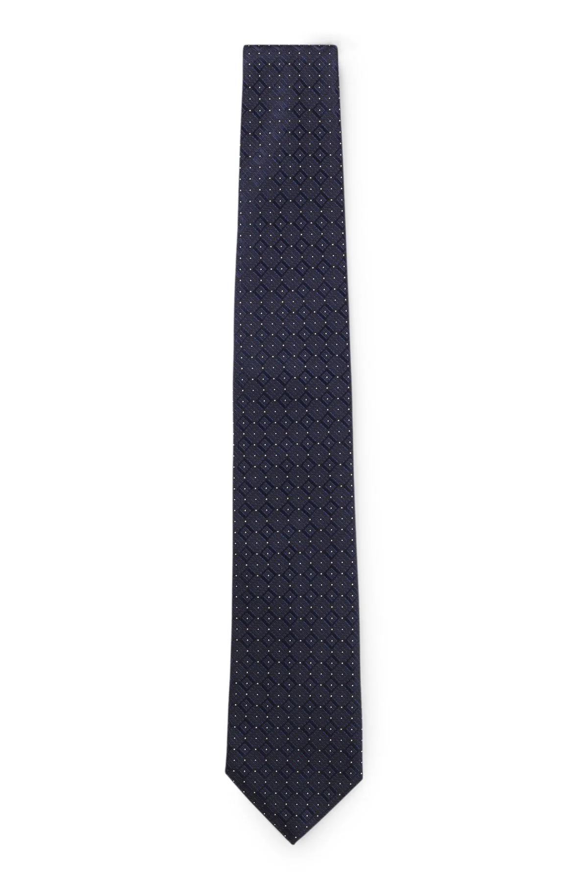 PATTERNED TIE IN ITALIAN-MADE SILK - 1