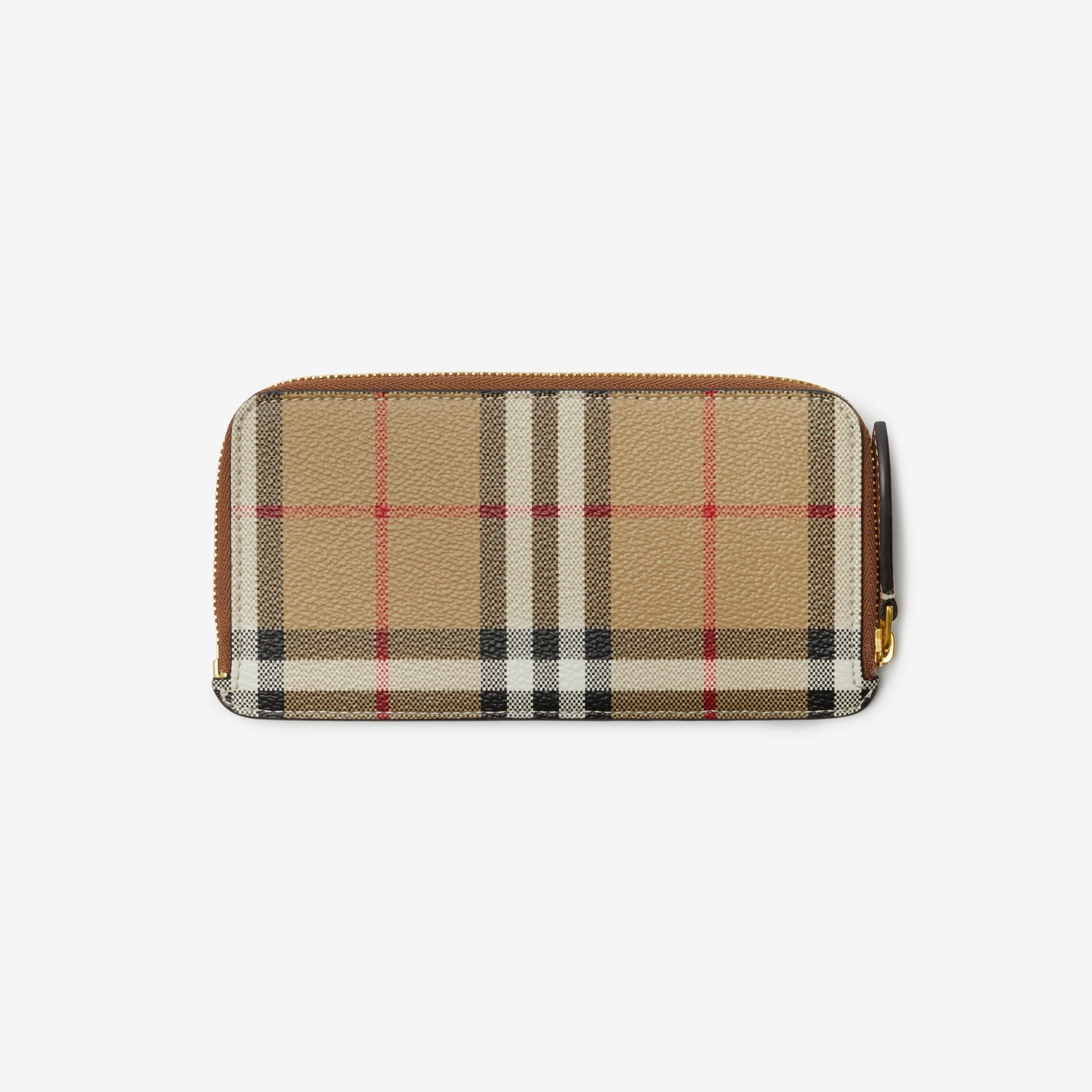Burberry Wallet With Check Pattern By Is A Classic And Timeless Accessory  In Brown