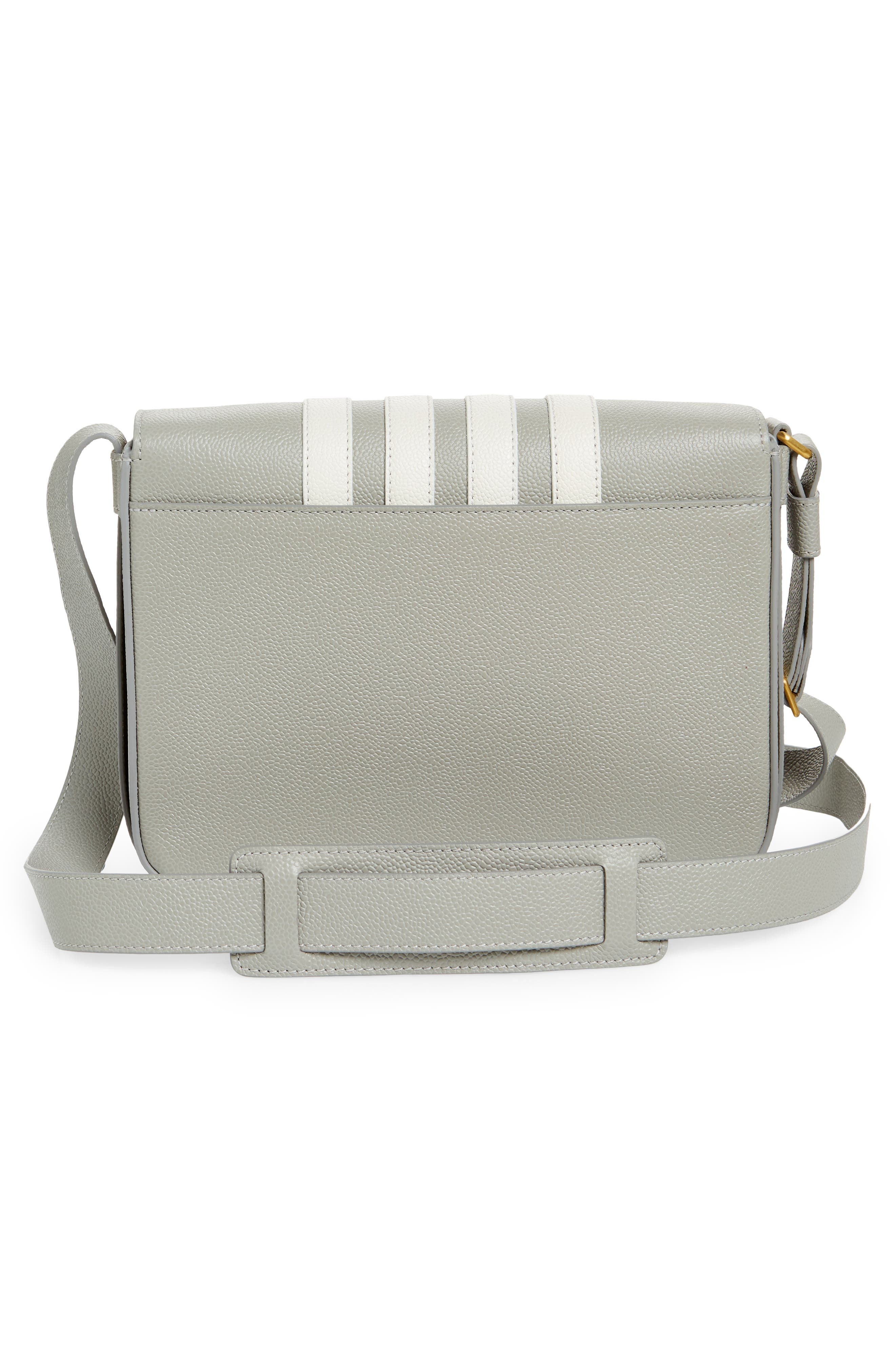 Thom Browne Reporter Messenger Bag in Light Grey at Nordstrom - 3