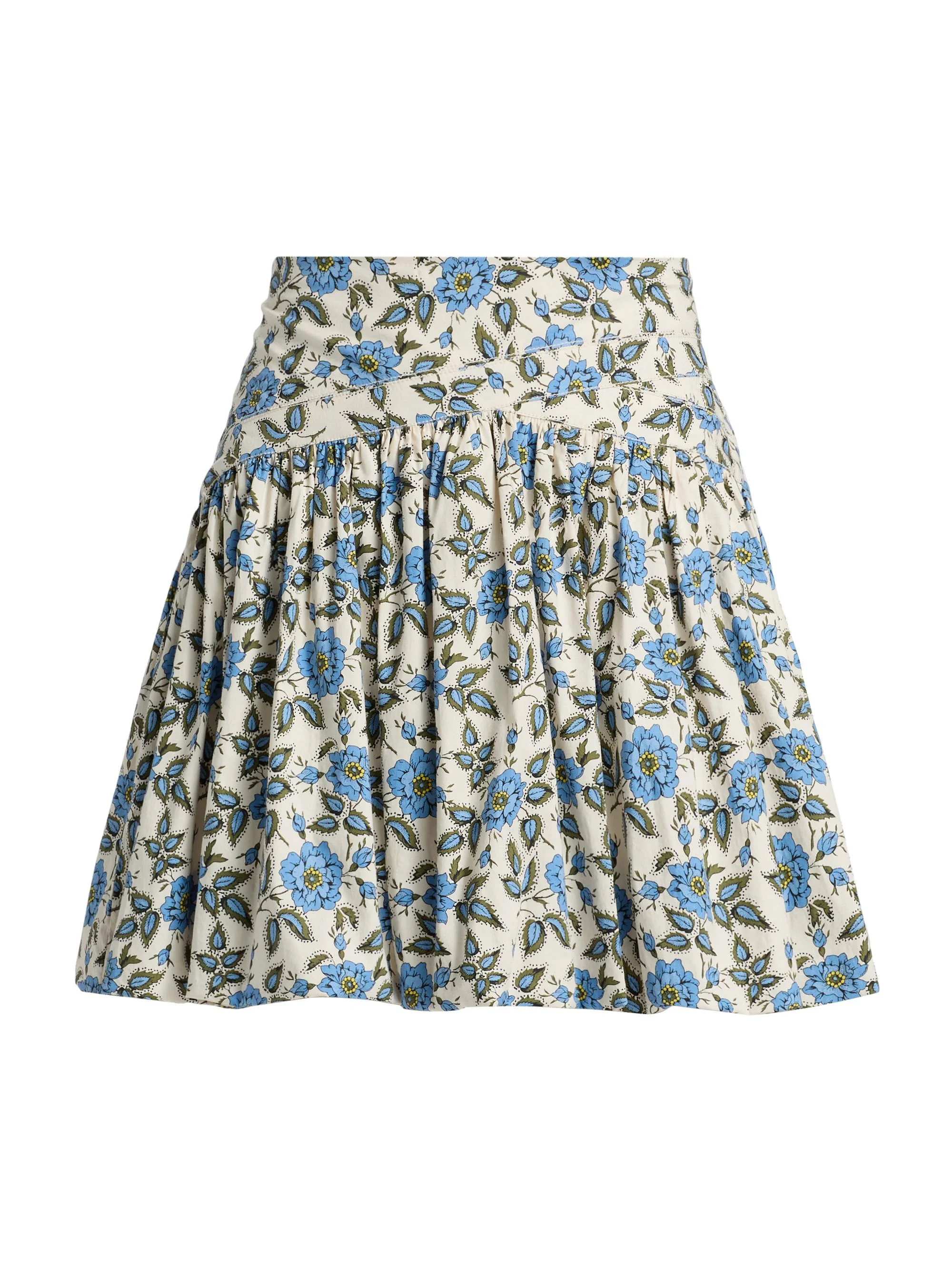 Women's Persis Blue Belle Floral Bubble Skirt - Blue Bell Floral - 1
